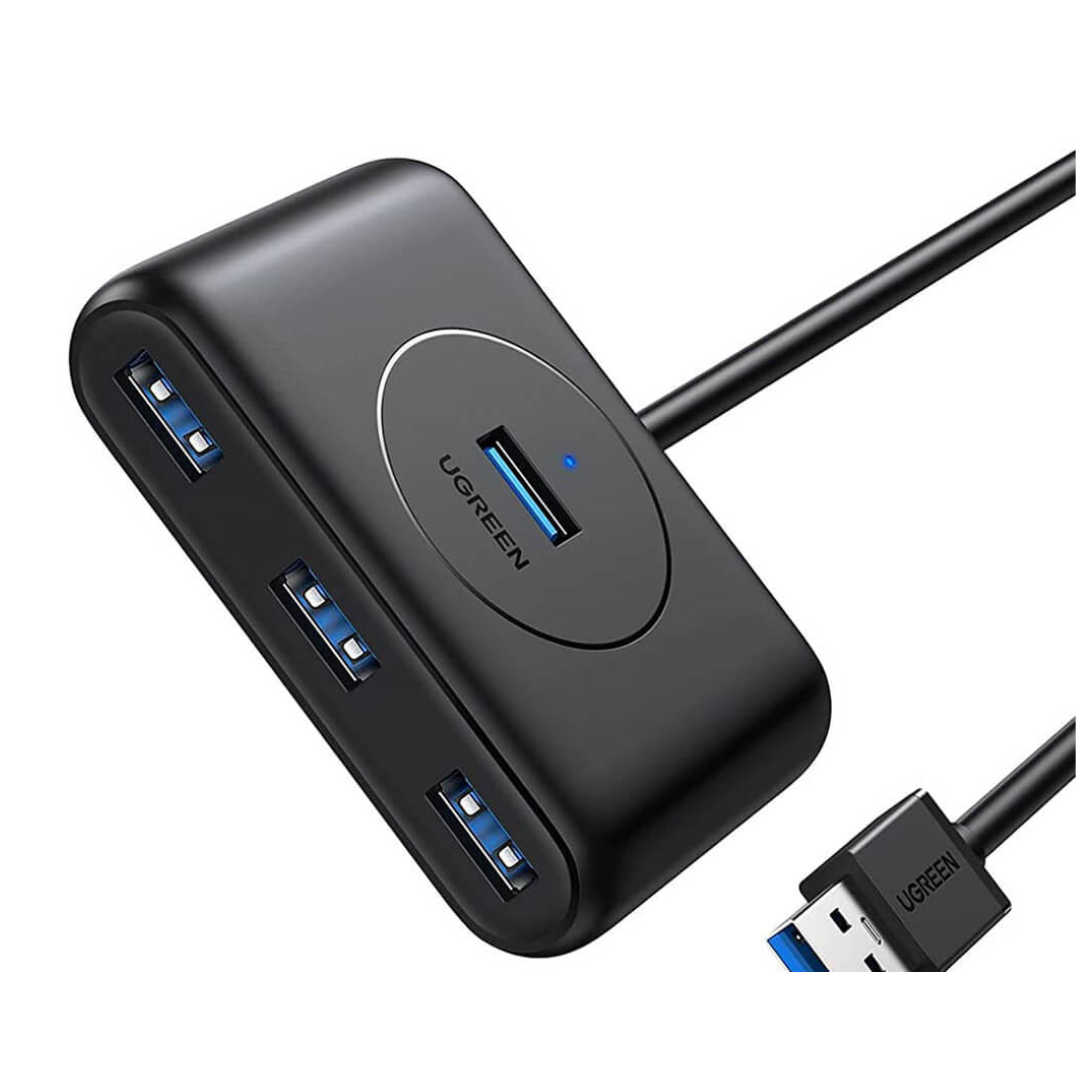 UGREEN 4-Port USB 3.0 Hub with USB-C & USB-A 2-in-1 interface 1M Black – CR113 – UG-408503