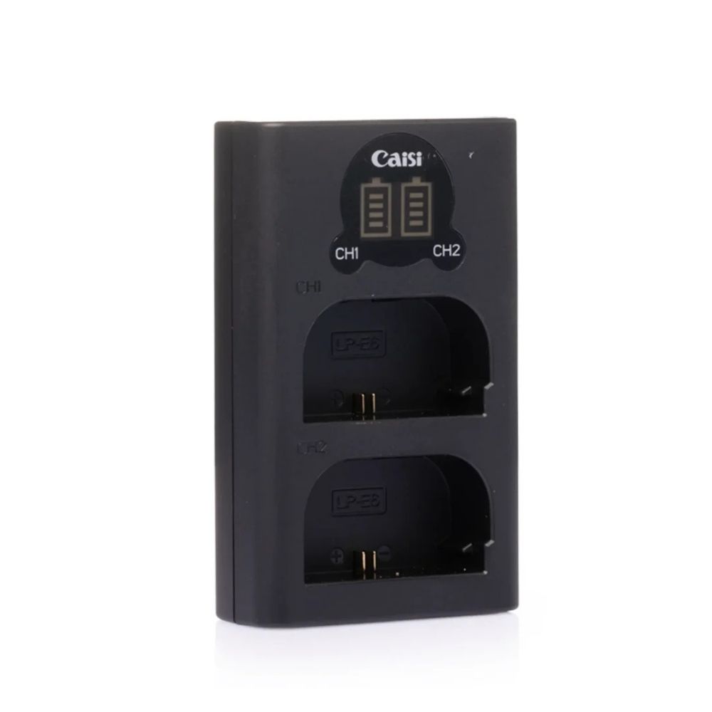 Caisi CS‑LP‑E6 Dual Battery Charger3