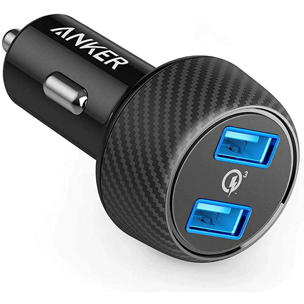 Anker Quick Charge 3.0 39W Dual USB Car Charger Adapter, PowerDrive Speed 2