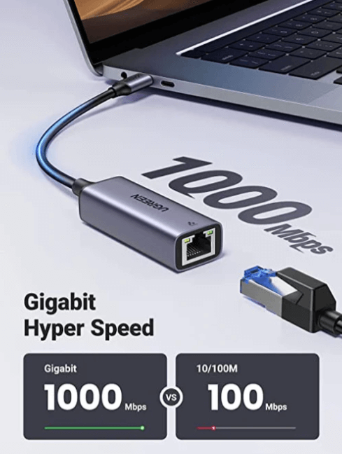 UGREEN USB-C 3.1 GEN1 To Gigabit Ethernet Adapter CM4833