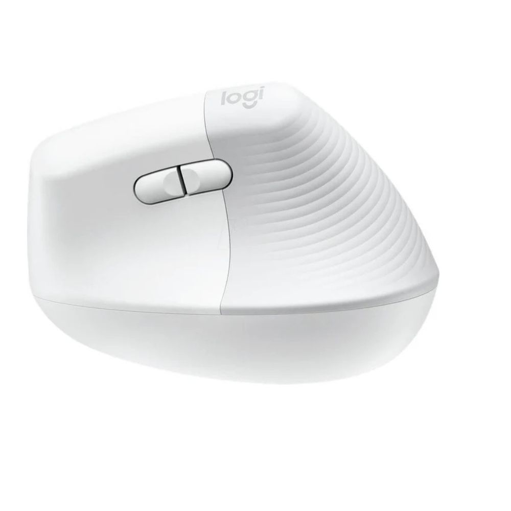 Logitech Lift Vertical Ergonomic Wireless and Bluetooth Mouse - Off White - 910-006475