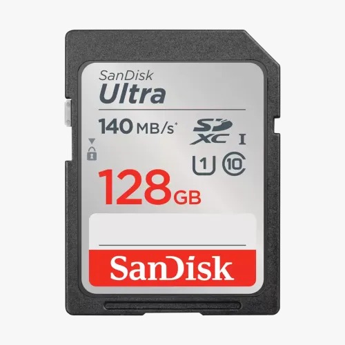 SanDisk Ultra SDXC 128GB UHS-I card 140MB/s Class 10-SDSDUNB-128G-GN6IN0