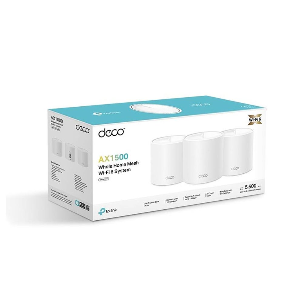 TP-Link Deco X10 AX1500 Whole Home Mesh Wi-Fi 6 System (3 Pack)