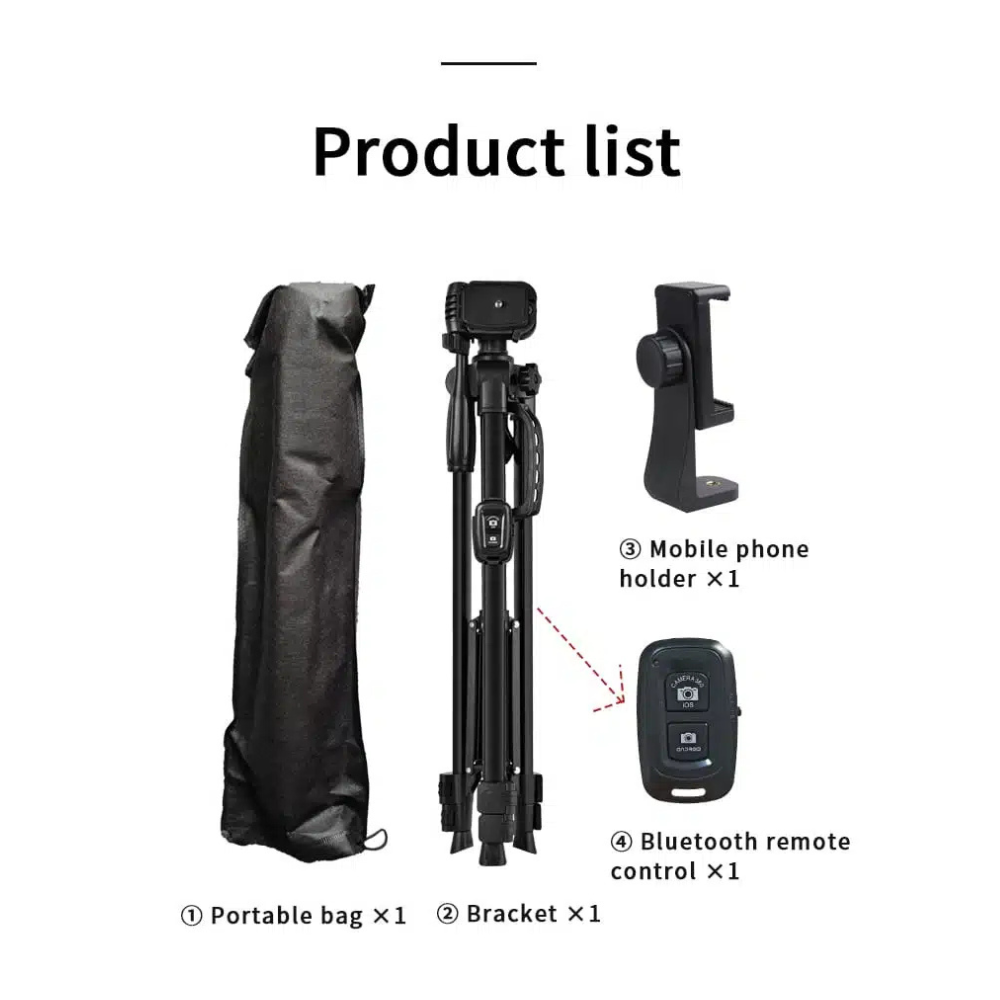 Caisi ST-11 Mobile Phone Tripod with Bluetooth Remote3