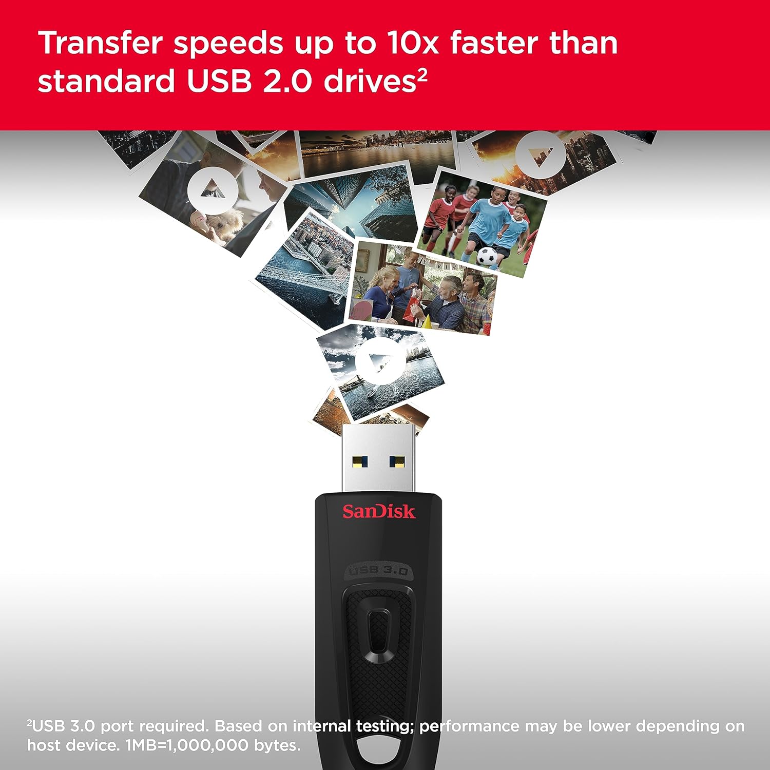 SanDisk Ultra 3.0 USB Flash Drive 64GB-SDCZ48-064G-U463