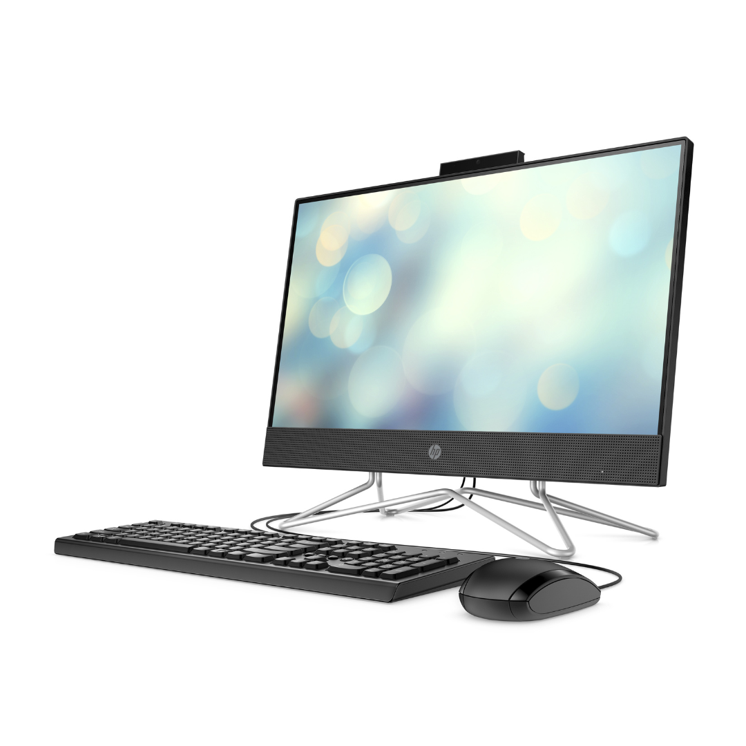  HP All-in-One, Core i3 1115G4, 4GB, 1TB HDD, Free DOS, 21.5″ FHD, USB Keyboard and Mouse, Jet Black – 60C61EA4