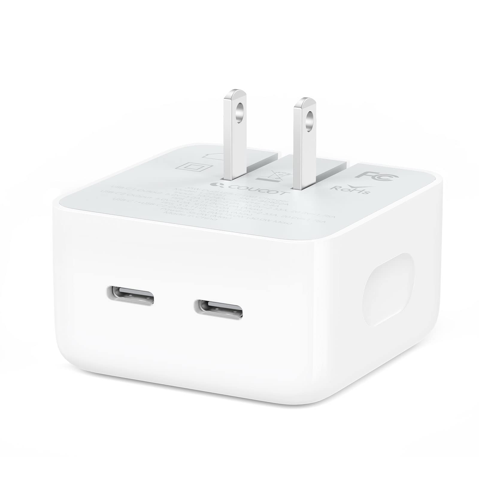 Apple 35W Dual USB-C port Compact Power Adapter
