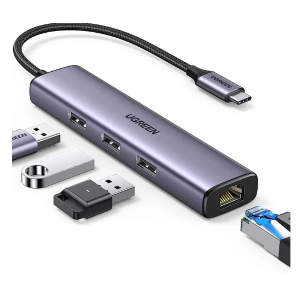 UGREEN CM475 USB 3.0-to 3*USB HUB + Gigabit Converter