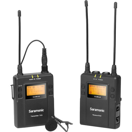 Saramonic UwMic9 Kit1 Camera-Mount Wireless Omni Lavalier Microphone System