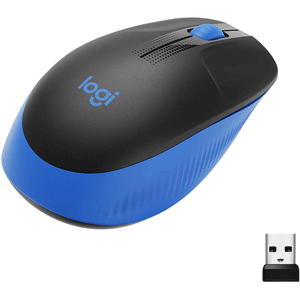 Logitech Wireless Mouse Full Size M191 - Blue (910-005909)
