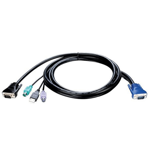 D-Link KVM-401 â€“ Combo KVM Cable 1.8 meters (for KVM-440 & 450)2