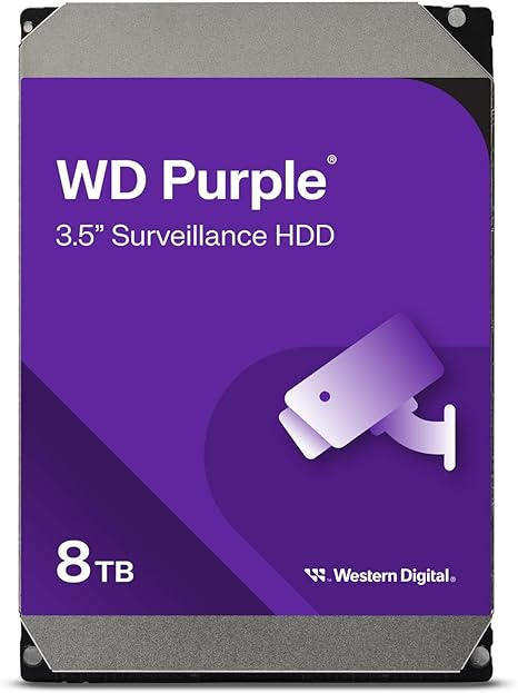 WD Purple Surveillance Hard Drive – 8 TB, 128 MB– WD84PURZ2
