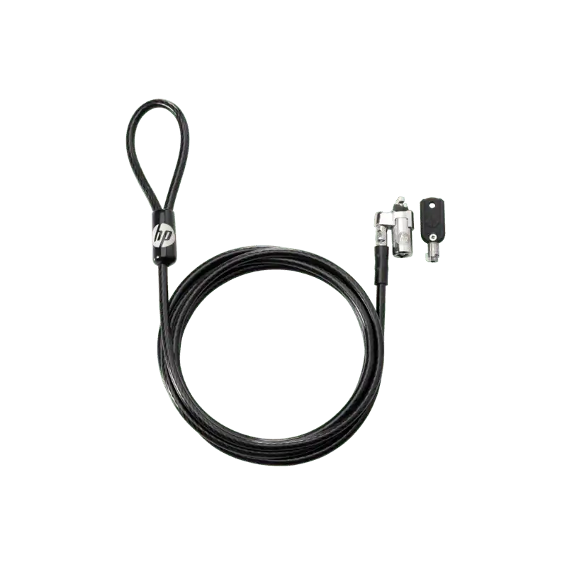 HP Nano Master Keyed Cable Lock – Black – 1AJ40AA