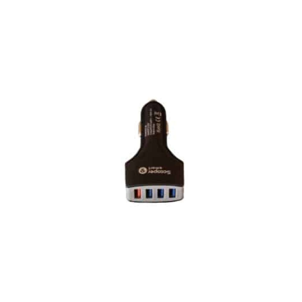 SCC-08 3.4A FAST CHARGING 4-PORT USB CAR CHARGER