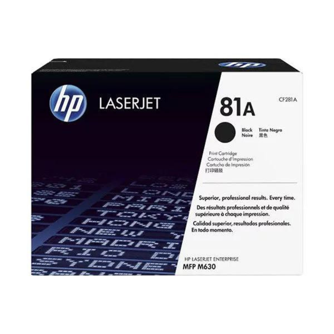 HP 81A Black Original LaserJet Toner Cartridge- CF281A2