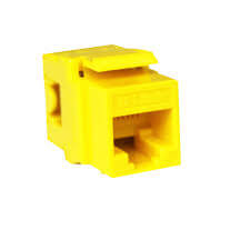 D-Link Cat6 UTP 180 Punch Down Keystone Jack - Yellow Colour (NKJ-C6YEL1B21)0