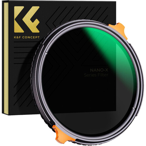 K&F Concept Nano-X Series 2-in-1 Variable ND4-ND64 & CPL Filter (49mm, 2 to 6-Stop)0