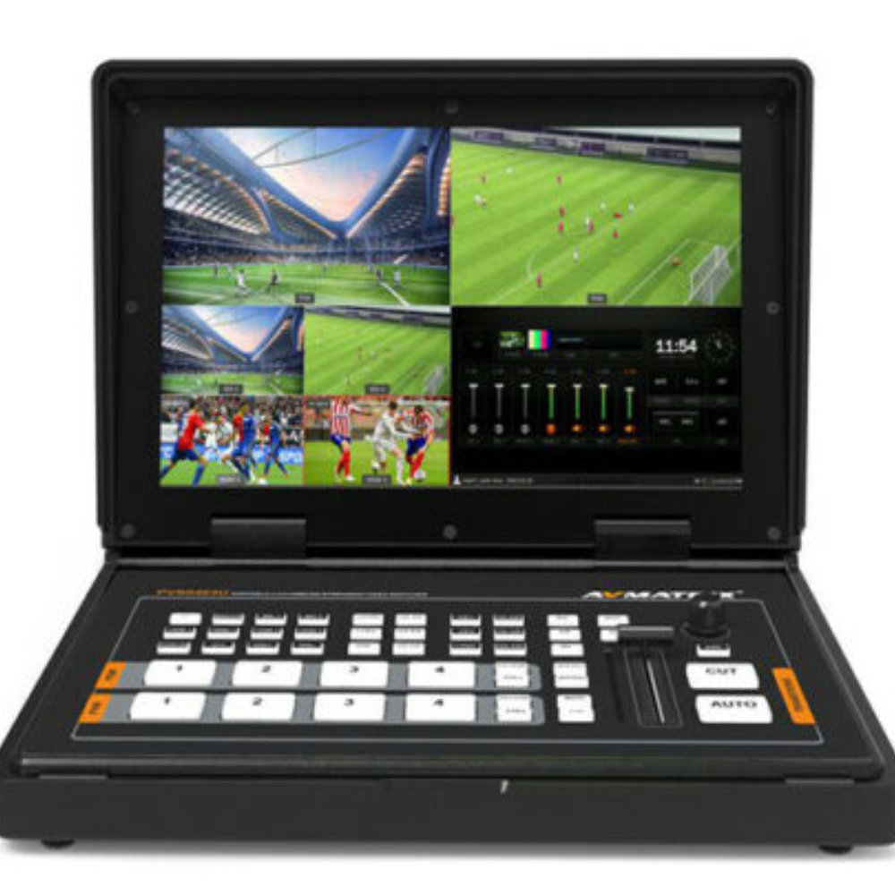 AVMATRIX PVS0403U 4-Channel SDI & HDMI Video Switcher with 10.1″ Monitor0