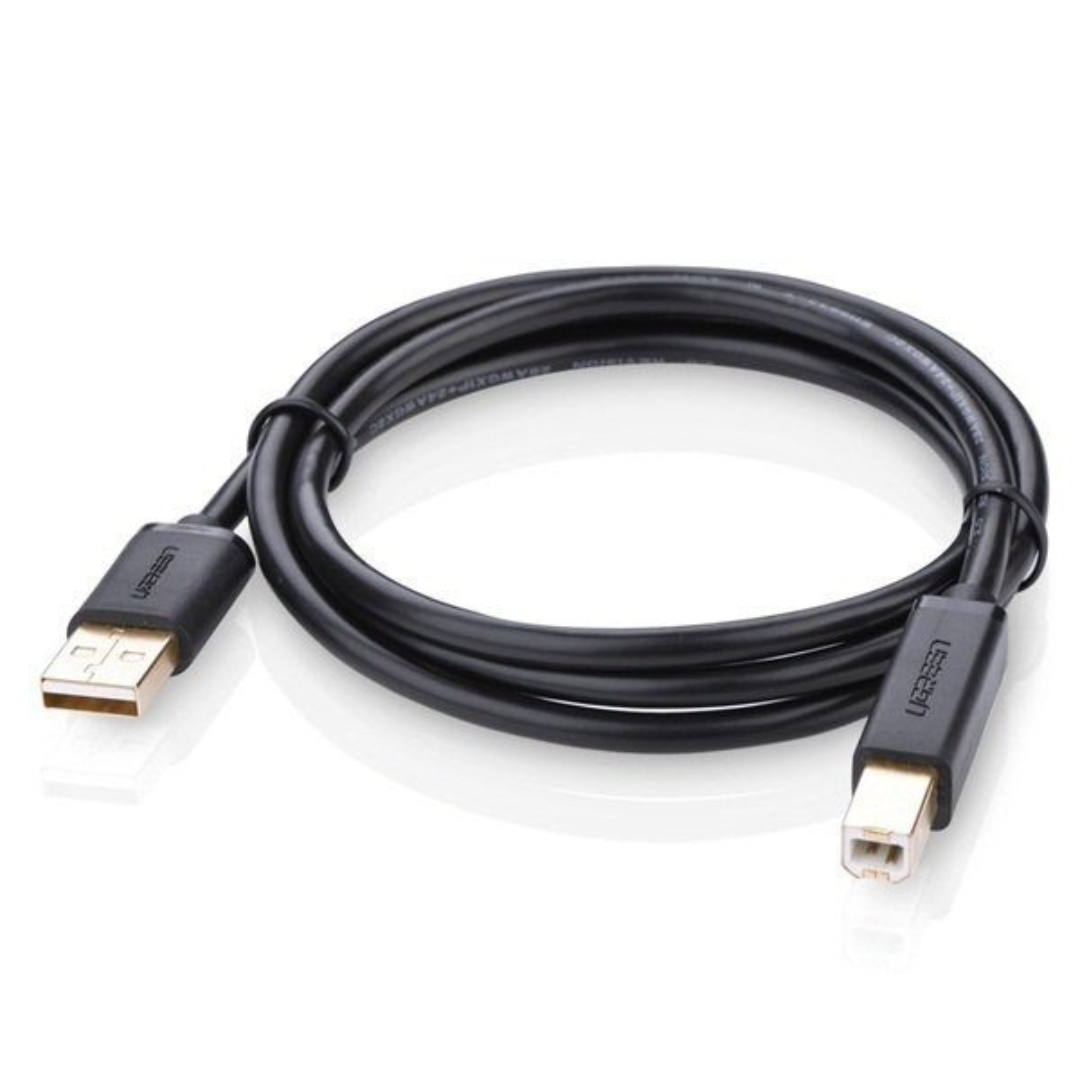 UGREEN USB 2.0 AM to BM Print Cable 1.5m (Black) – UG-103503