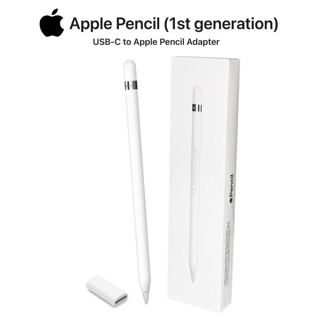Apple Pencil (1st Gen) with USB-C to Apple Pencil Adapter- MQLY3AM/A2