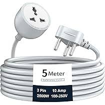 LW EXT 52U 3P 5-Way Extension Socket with 2 USB Fast Charge