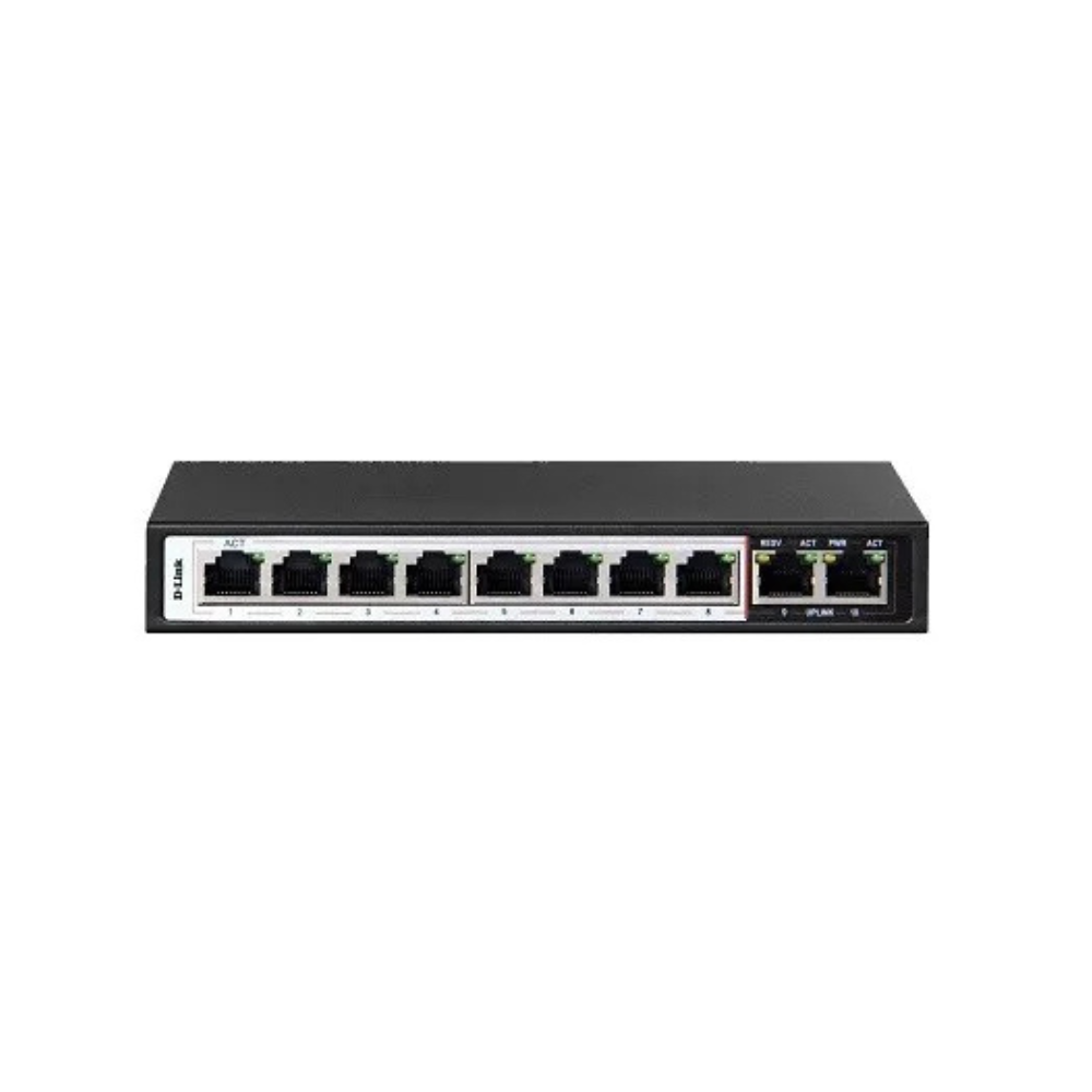 D-Link 10-Port Gigabit PoE Switch - DGS-F1010P