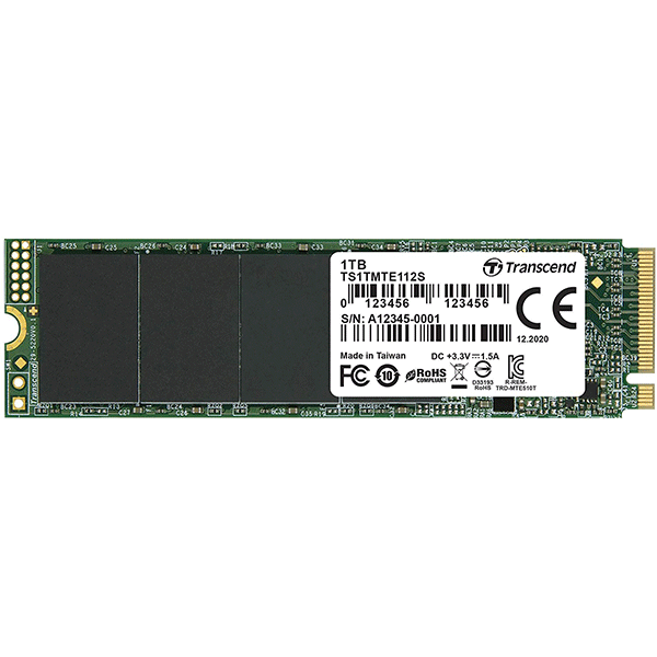 Transcend 1TB NVMe PCIe Gen3 x4 MTE112S M.2 SSD Solid State Drive TS1TMTE112S2
