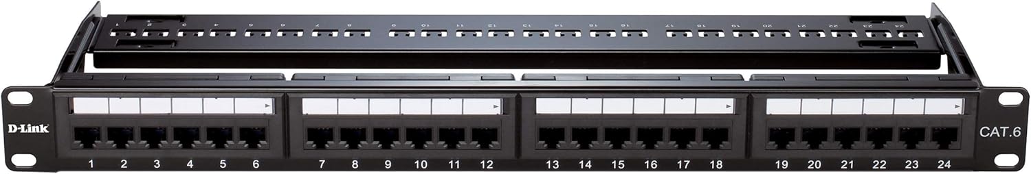 D-Link NPP-C61BLK241 – 24-Port Cat6 Patch Panel2