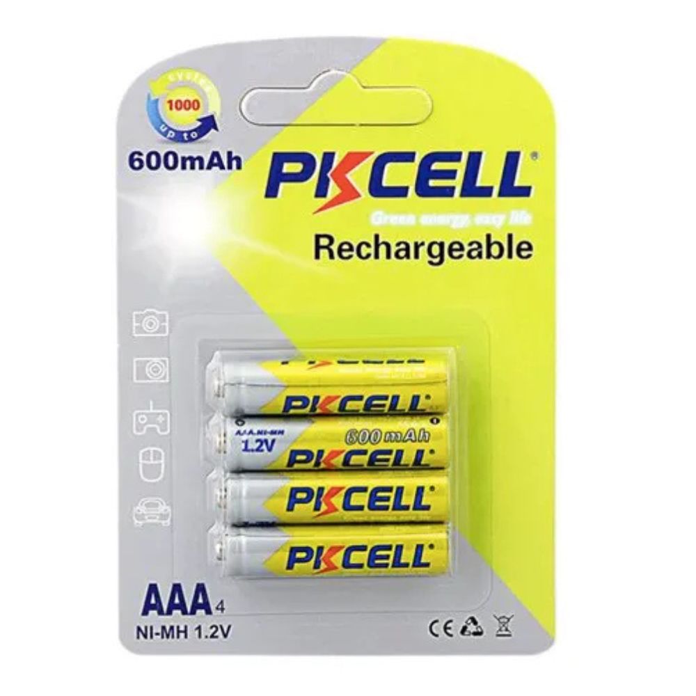 PK CELL AA BATTERIES AND CHARGER KIT (4 BATTERIES)