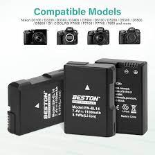 Caisi EN‑EL14a Replacement Battery for Nikon