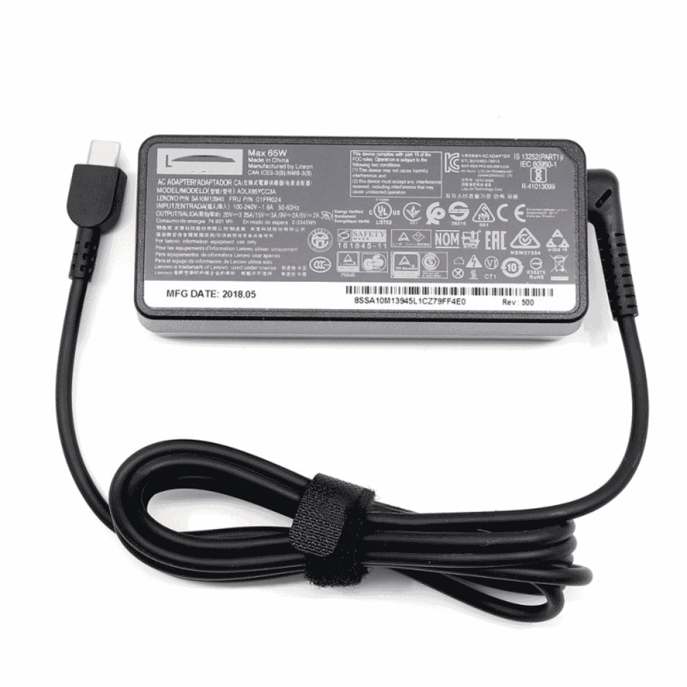 Charger for Lenovo ThinkPad L13 Yoga USB-C 65W 20V 3.25A