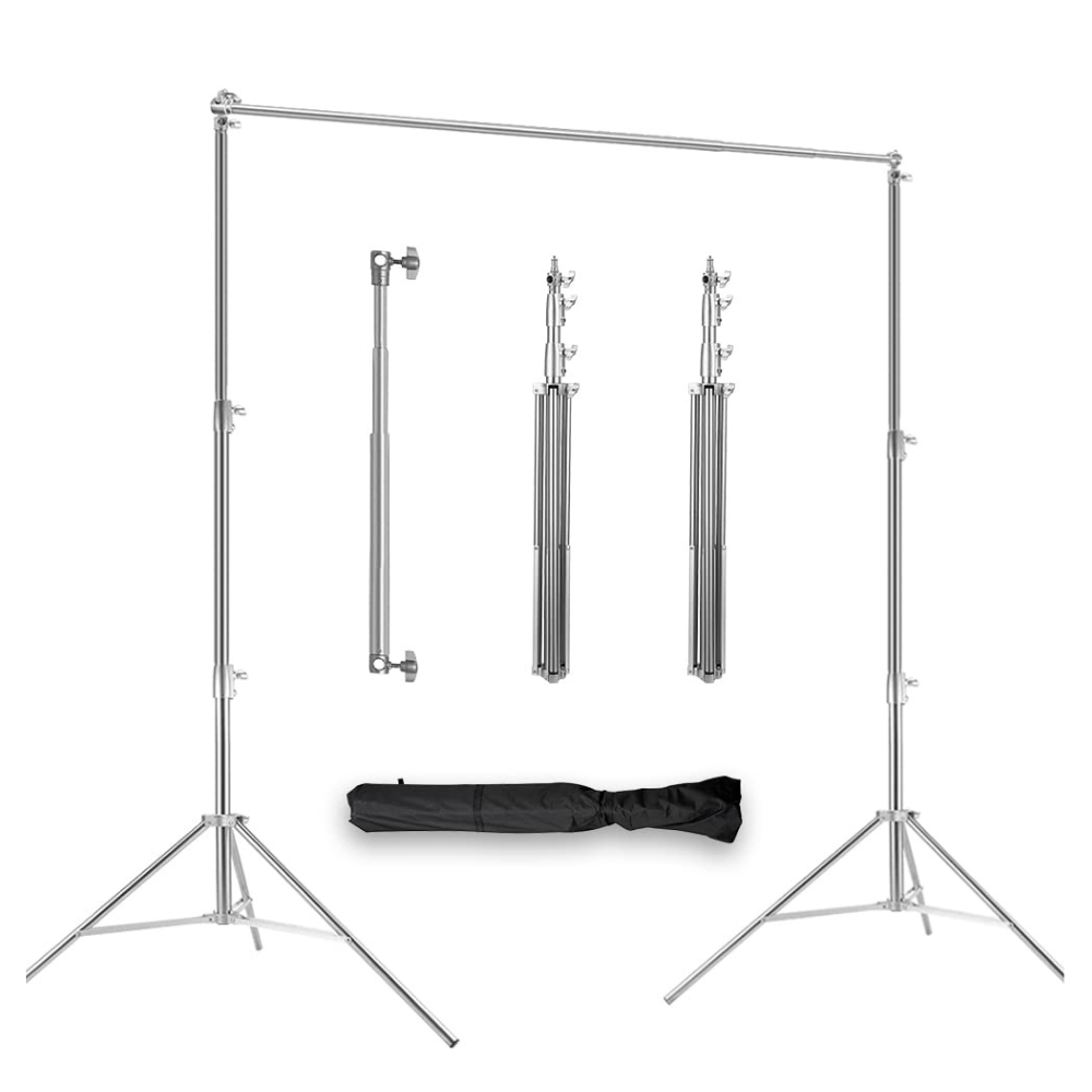 Caisi 2.8m x 3m Stainless Steel Backdrop Stand Heavy Duty0