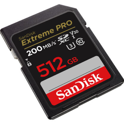 SanDisk 512GB 200mbps Extreme PRO UHS-I SDXC Memory Card