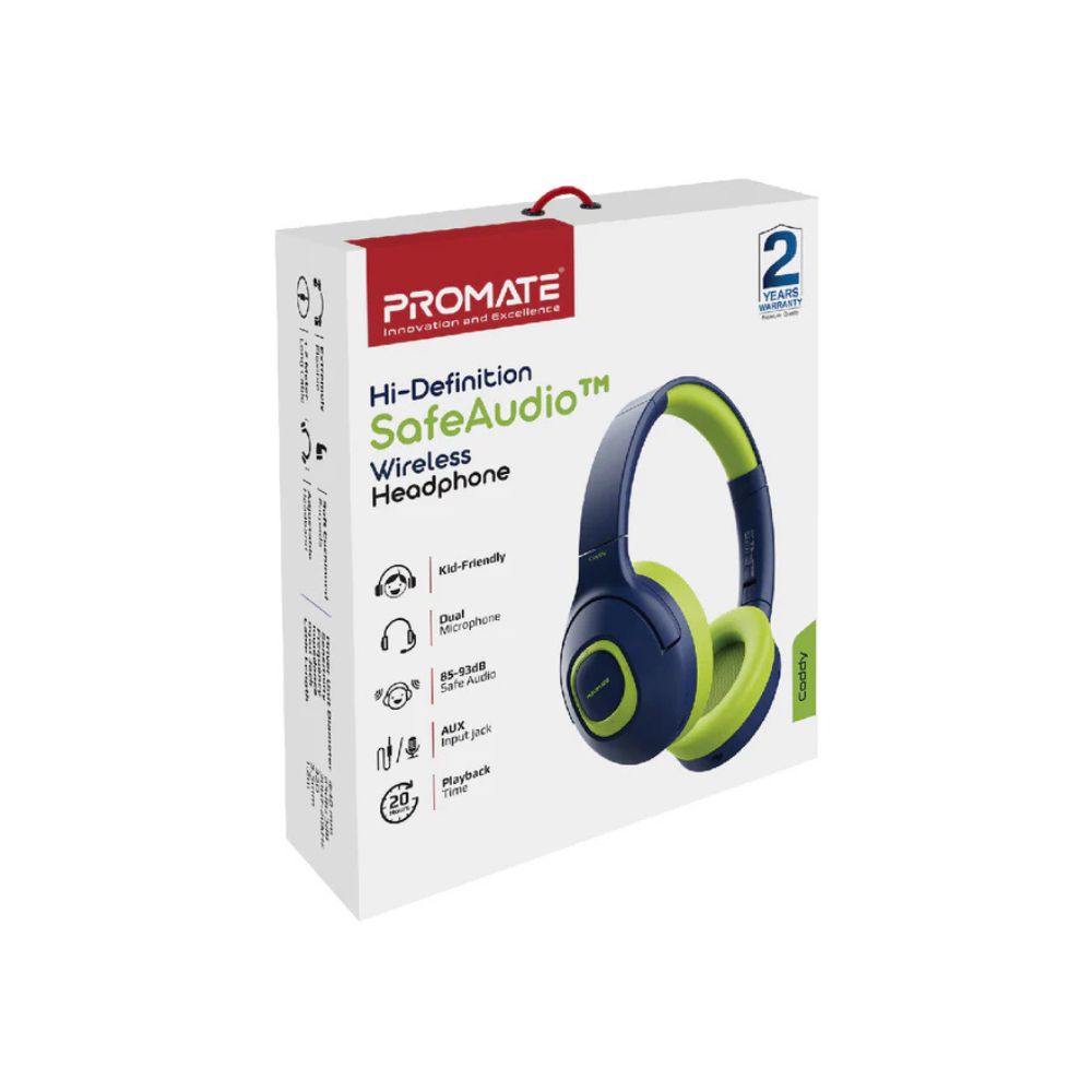 Promate Coddy Hidefintion Safe Audio Wireless Headphones
