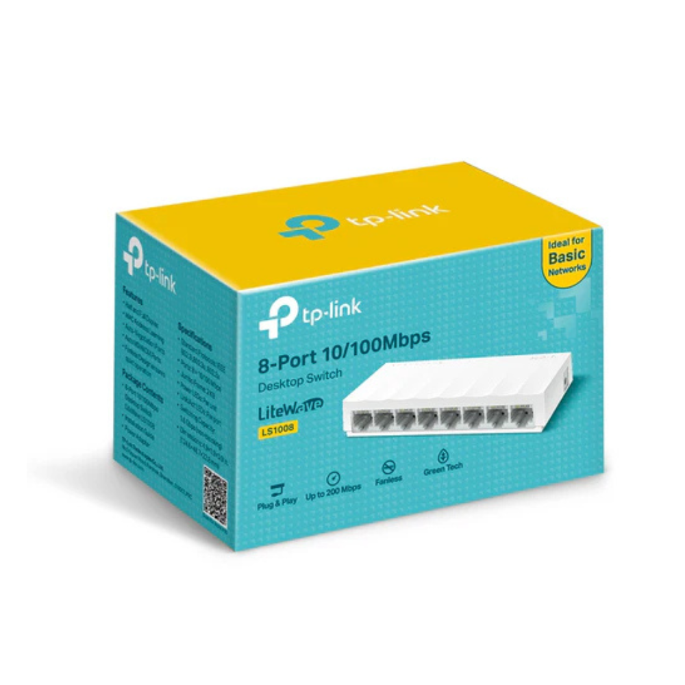 TP-Link TL-LS1008 8-Port 10/100Mbps Desktop Network Switch