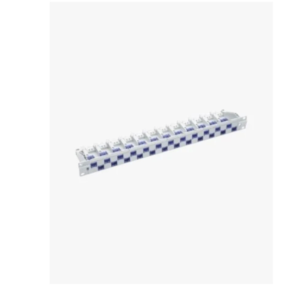 R & M 19" 1U Patch Panel 24-Port BASIC Black Empty