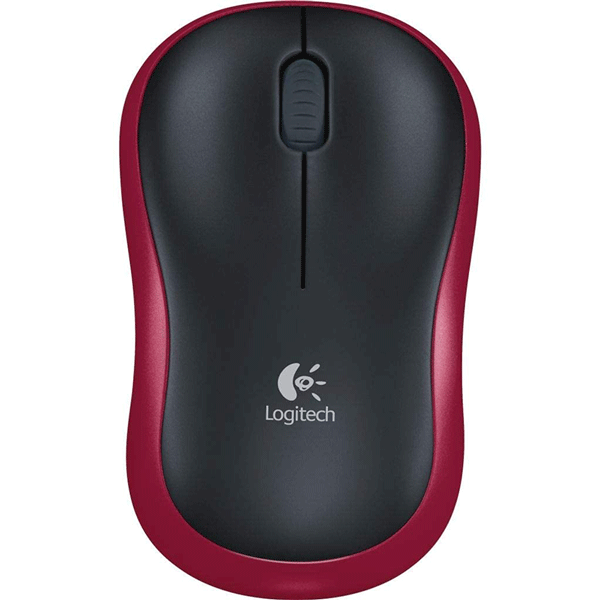 Logitech Wireless Mouse M185 - Red (910-002237)2