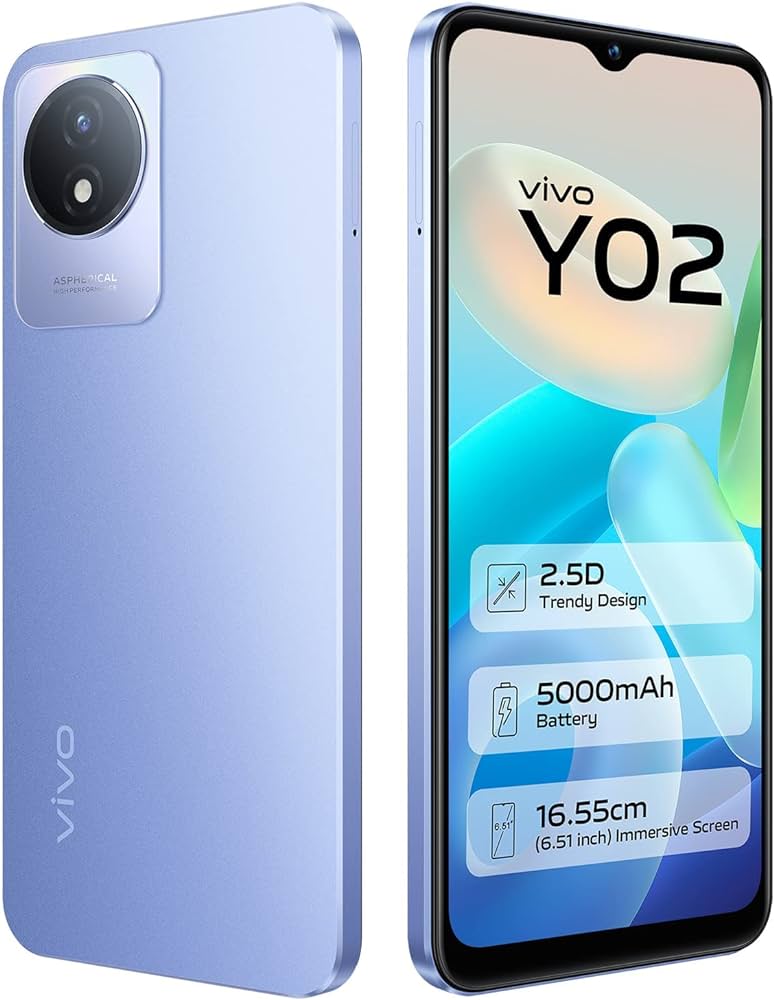 VIVO Y02 6.5″, 2GB RAM, 32 GB ROM, Li-Po 5000 mAh