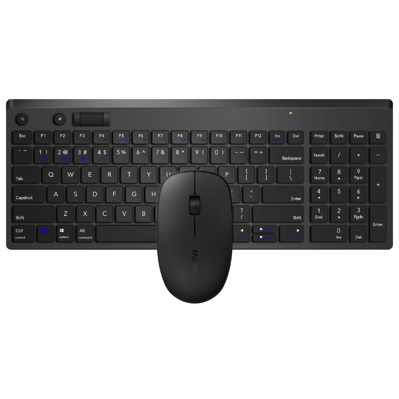 Rapoo 8050T keyboard and mouse set Wireless and Bluetooth0