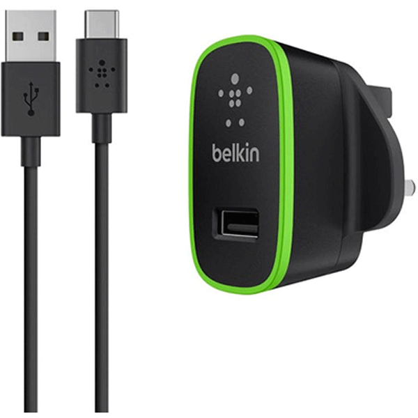 Belkin USB-C to USB-A 10W Cable with Universal Home Charger (F7U001UK06-BLK)2