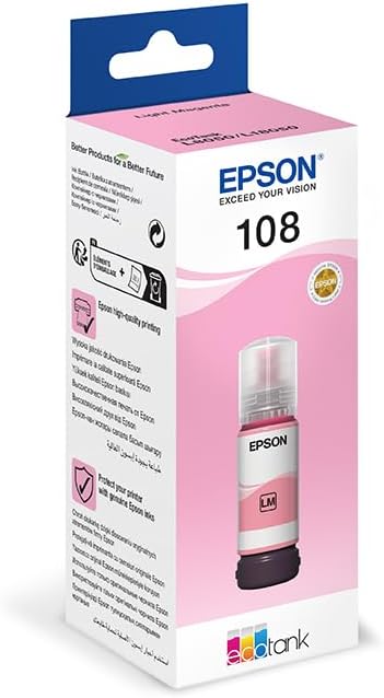 EPSON INK CART 108 Magenta for L18050, L8100 and L8050- C13T09C34A