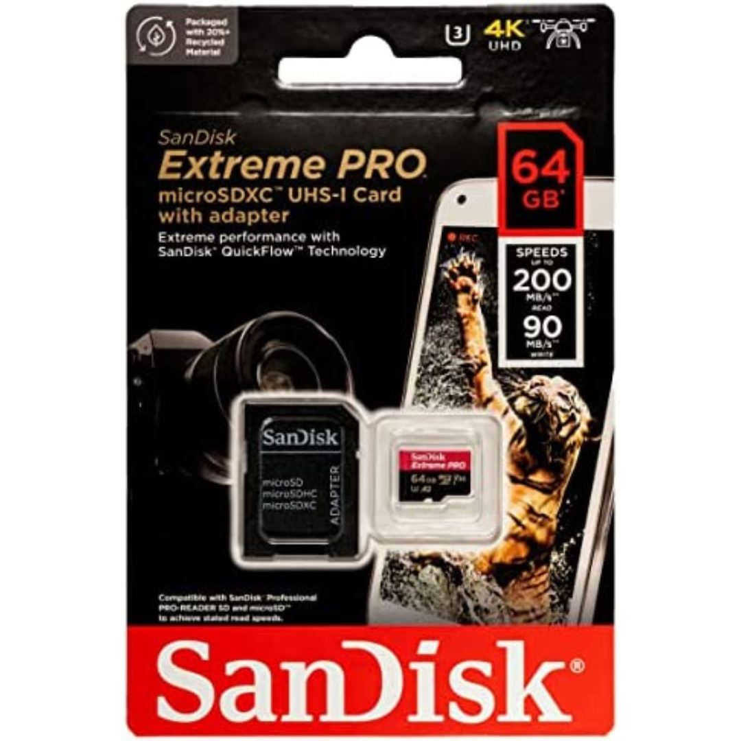  SanDisk Extreme PRO microSDXC™ UHS-I Card 64GB – SDSQXCU-064G-GN6MA4