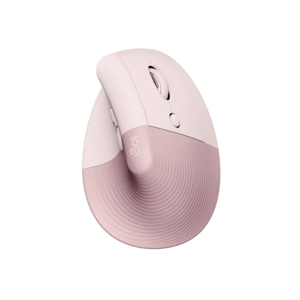 Logitech Lift Vertical Ergonomic Wireless and Bluetooth Mouse - Rose - 910-006478