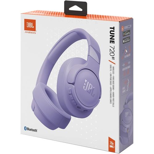 JBL Tune 720BT Wireless On-Ear Headphones JBLT720BPUR