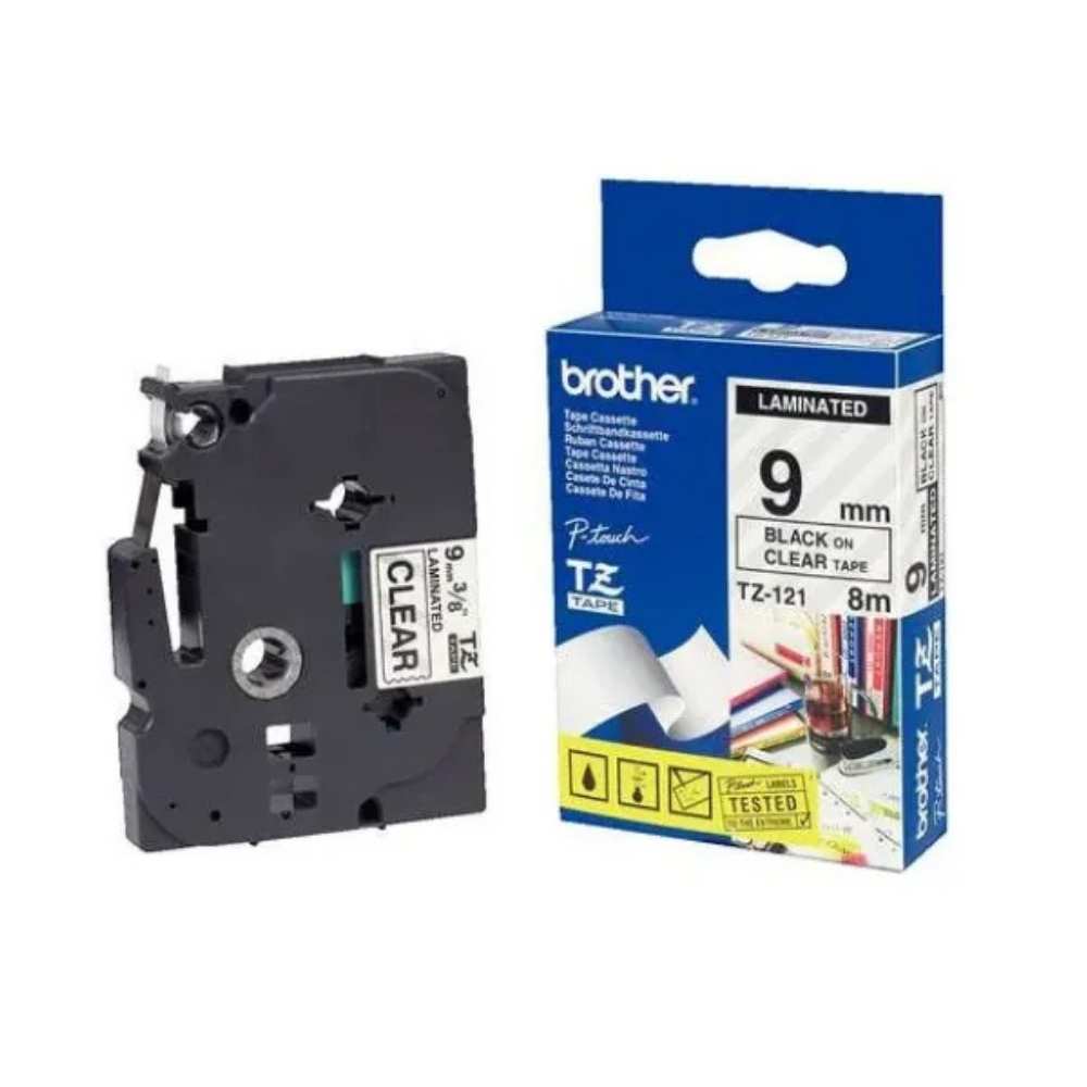 Brother TZE-621 9mm Black Yellow Tape2