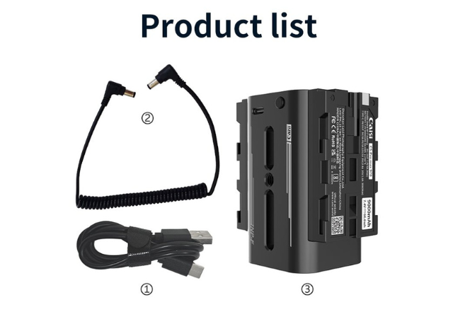 Caisi CS‑Pro Max NP‑F970 Dual‑Sided Battery3