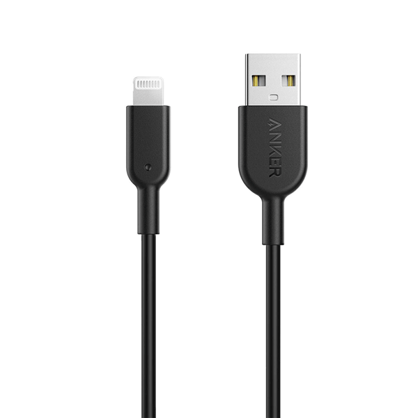 Anker Powerline II Lightning Cable/Connector (3ft) black