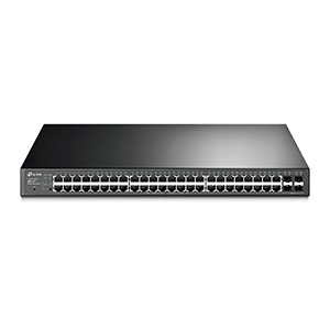 TP-Link 48-Port 10/100/1000Mbps JetStream Gigabit Smart Switch with 4 SFP Slots PoE+ (TL-SG2452P)