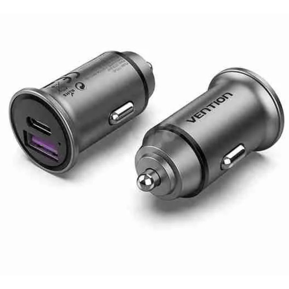 Vention Two‑Port USB A+C (30+30) Car Charger (VEN‑FFFH0)