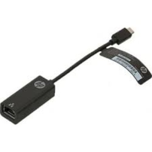HP USB-C to RJ45 Adapter – Black – V7W66AA0